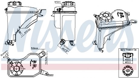 Розширювальний бак охолодження nissens 996268