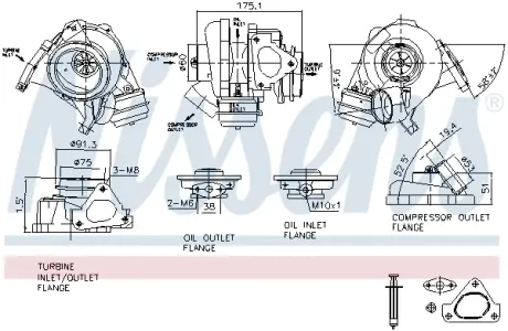 Турбіна First Fit nissens 93105 Мерседес W203