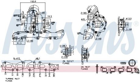 Турбіна nissens 93506 на Ауди A4 B9