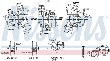 Турбокомпресор nissens 93072 на Рено Clio