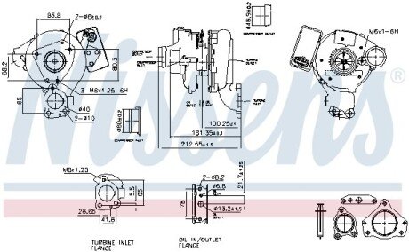 Турбокомпресор nissens 93271 на Мерседес M-Class w164