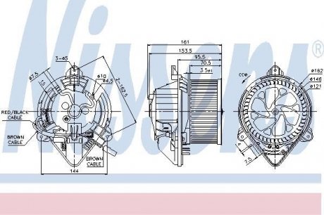 Вентилятор кабiни кондиц. nissens 87130 на Ситроен Берлинго b9