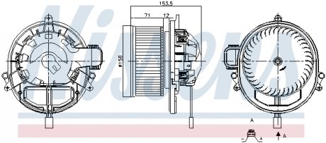 Вентилятор кабiни кондиц. nissens 87431 на Бмв 2 Series