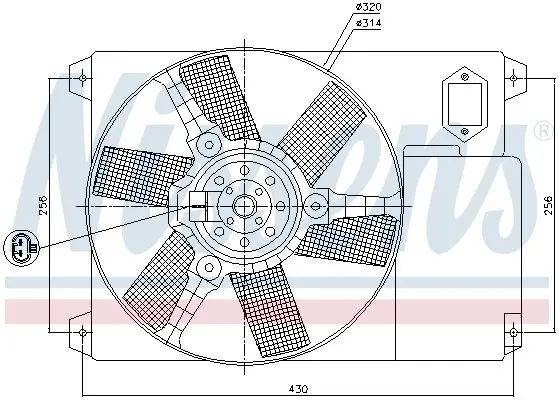 Вентилятор Nissens 85020 (фото 1)