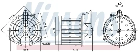 Вентилятор Nissens 87549