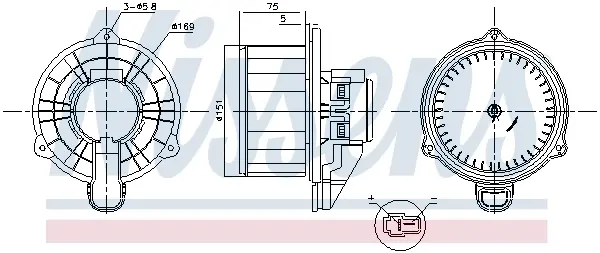 Вентилятор nissens 87569