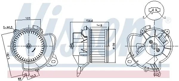 Вентилятор nissens 87574