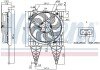 Вентилятор охлаждения радиатора nissens 85797