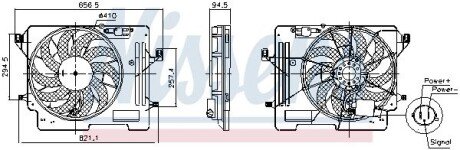 Вентилятор охолодження радіатора nissens 850080 на Форд С-макс