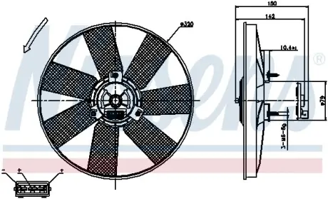 Вентилятор радиатора Nissens 85538
