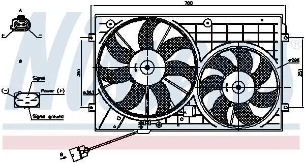 Вентилятор радіатора nissens 85644