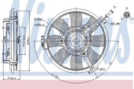 Вентилятор радіатора nissens 85691