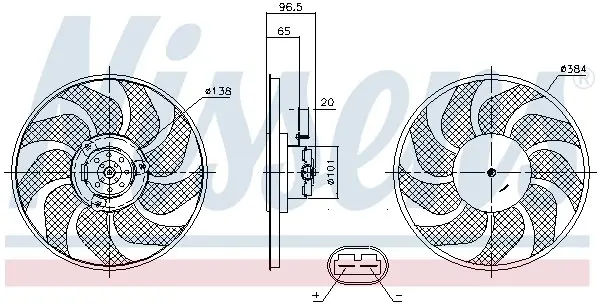 Вентилятор радіатора nissens 85704