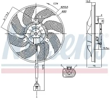 Вентилятор радиатора Nissens 85806