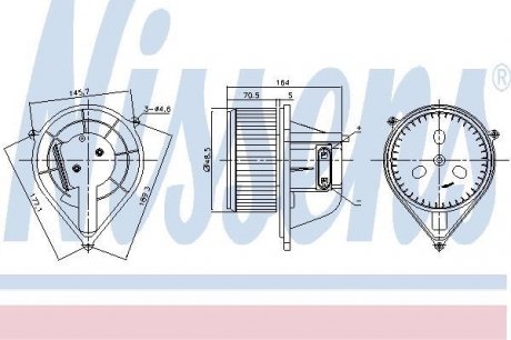 Вентилятор салона nissens 87241