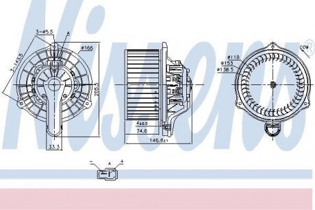 Вентилятор салона nissens 87335 на Киа Сид jd