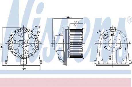 Вентилятор салона nissens 87437