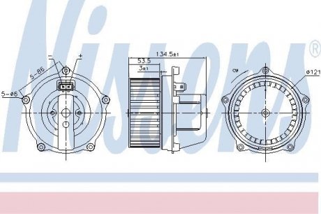 Вентилятор салона nissens 87444 на Фольксваген Транспортер т4