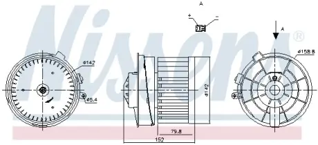 Вентилятор салона Nissens 87721