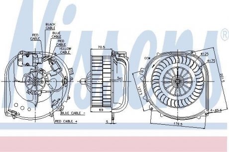 Вентилятор салону nissens 87100 на Мерседес W140