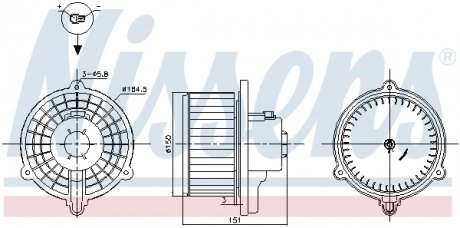 Вентилятор салону nissens 87388