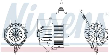 Вентилятор салону nissens 87428 Ауди А5