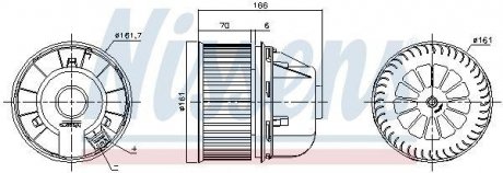 Вентилятор салону nissens 87489 на Форд С-макс