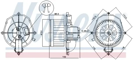 Вентилятор салону Nissens 87518