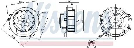 Вентилятор салону Nissens 87525
