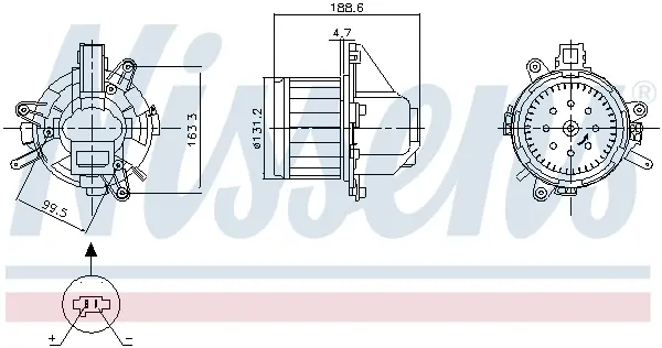 Вентилятор салону nissens 87542