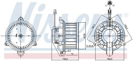 Вентилятор салону nissens 87579 на Мерседес EQA H243