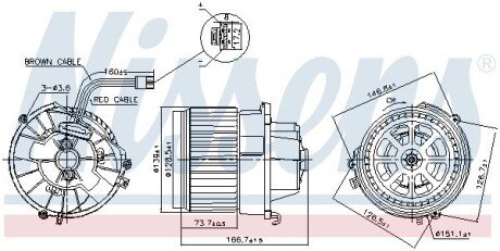 Моторчик (вентилятор) пічки nissens 87599 на Бмв X1