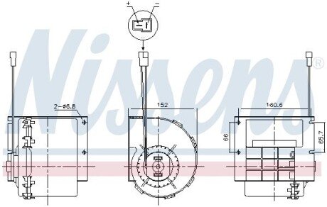 Вентилятор салону nissens 87613 на Мерседес Sprinter w901/w905