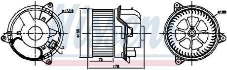 Вентилятор салону nissens 87784 на Форд Фокус 1