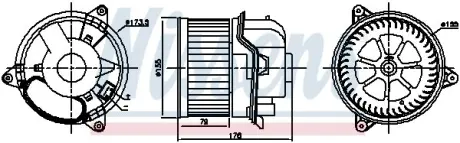 Вентилятор салону Nissens 87784