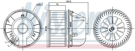 Вентилятор салону Nissens 87817