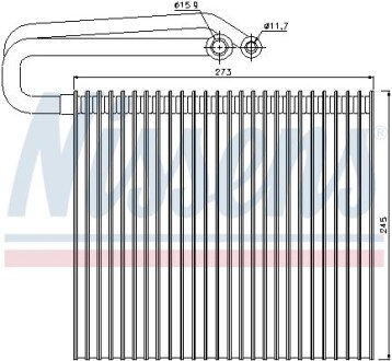 Випарник кондицiонера nissens 92165 на Фиат Крома 154