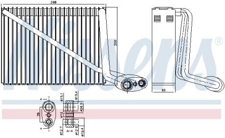 Випарник кондицiонера nissens 92 272