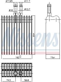 Випарник nissens 92378