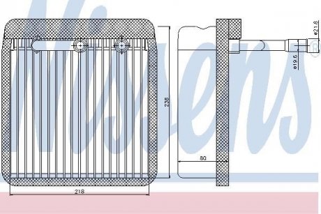 Випаровувач, кондиціонер nissens 92193