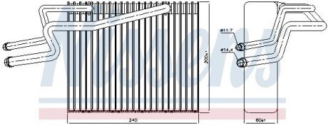 Випаровувач, кондиціонер nissens 92215