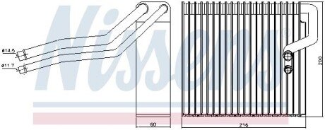 Випарювач кондиціонера nissens 92184