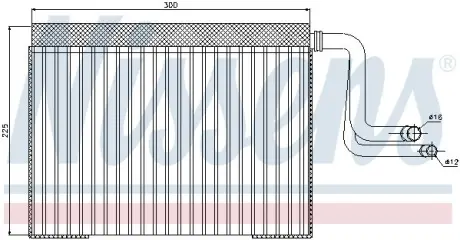 Випарювач кондиціонера Nissens 92268