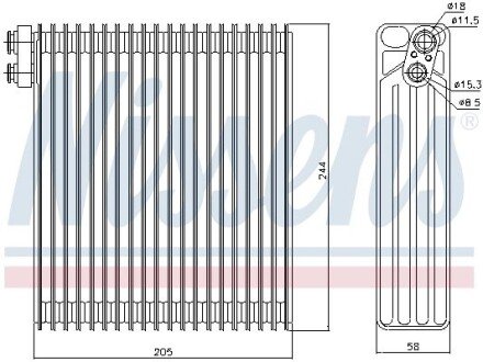 Випарювач кондиціонера nissens 92302