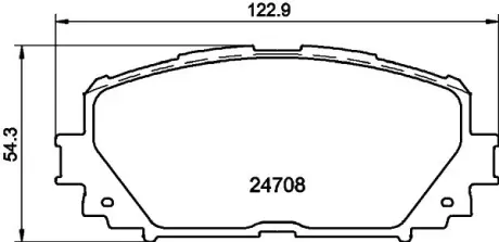 Колодки ручного (стоячого) тормоза nisshinbo NP1060