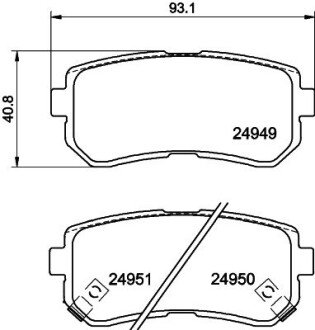 Колодки ручного (стоячого) гальма nisshinbo ""NP6117" на Киа Ceed 2008