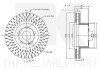 Вентильований гальмівний диск nk 343395