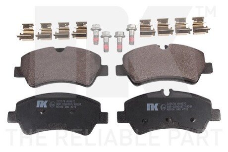 Задние тормозные колодки nk 222578 на Форд Кастом