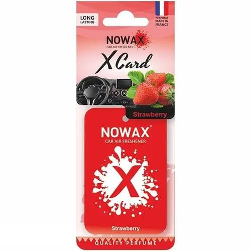Ароматизатор NOWAX "X CARD" - Strawbarry Nowax NX07538 (фото 1)