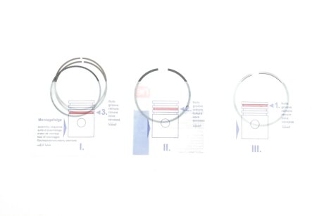 Поршневые кольца npr 120035000800 на Опель Зафира с